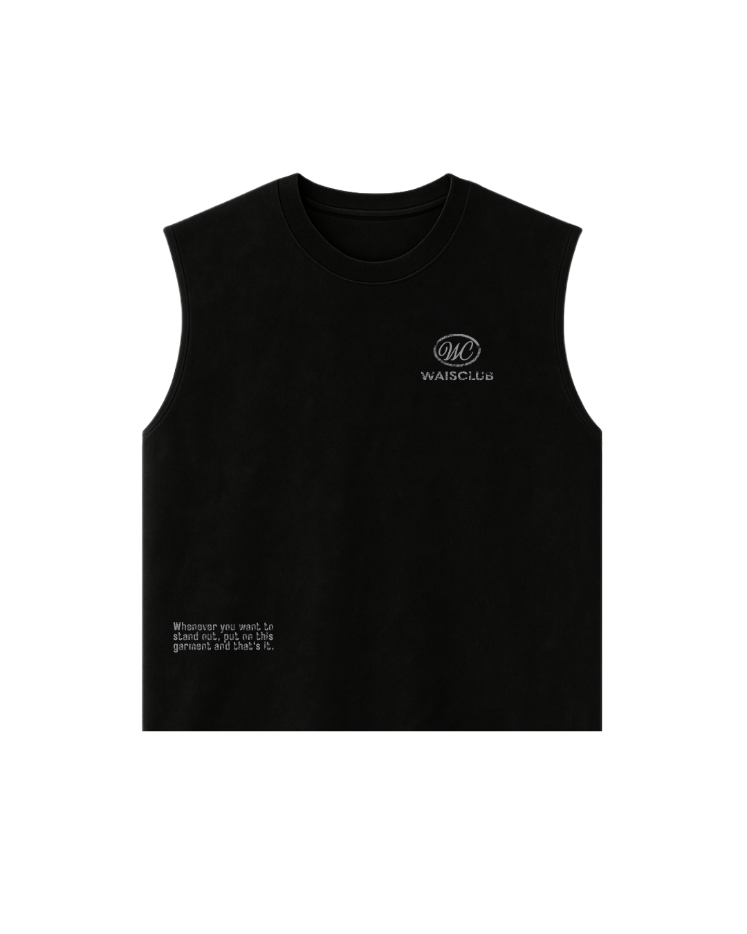 Musculosa Worn Black