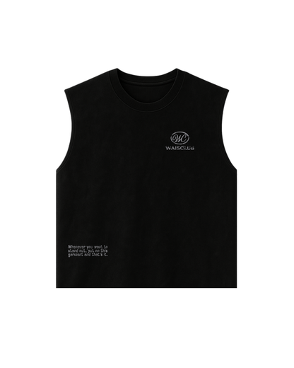 Musculosa Worn Black