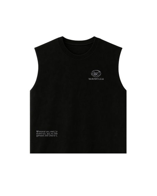 Musculosa Worn Black