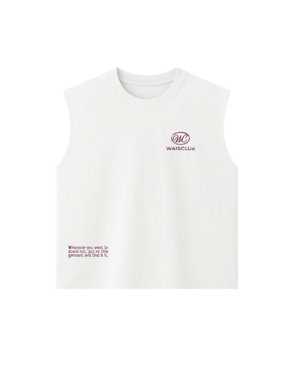 Musculosa Worn White