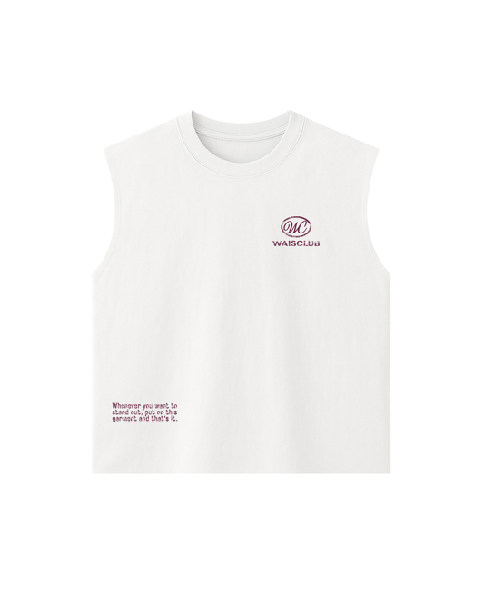 Musculosa Worn White