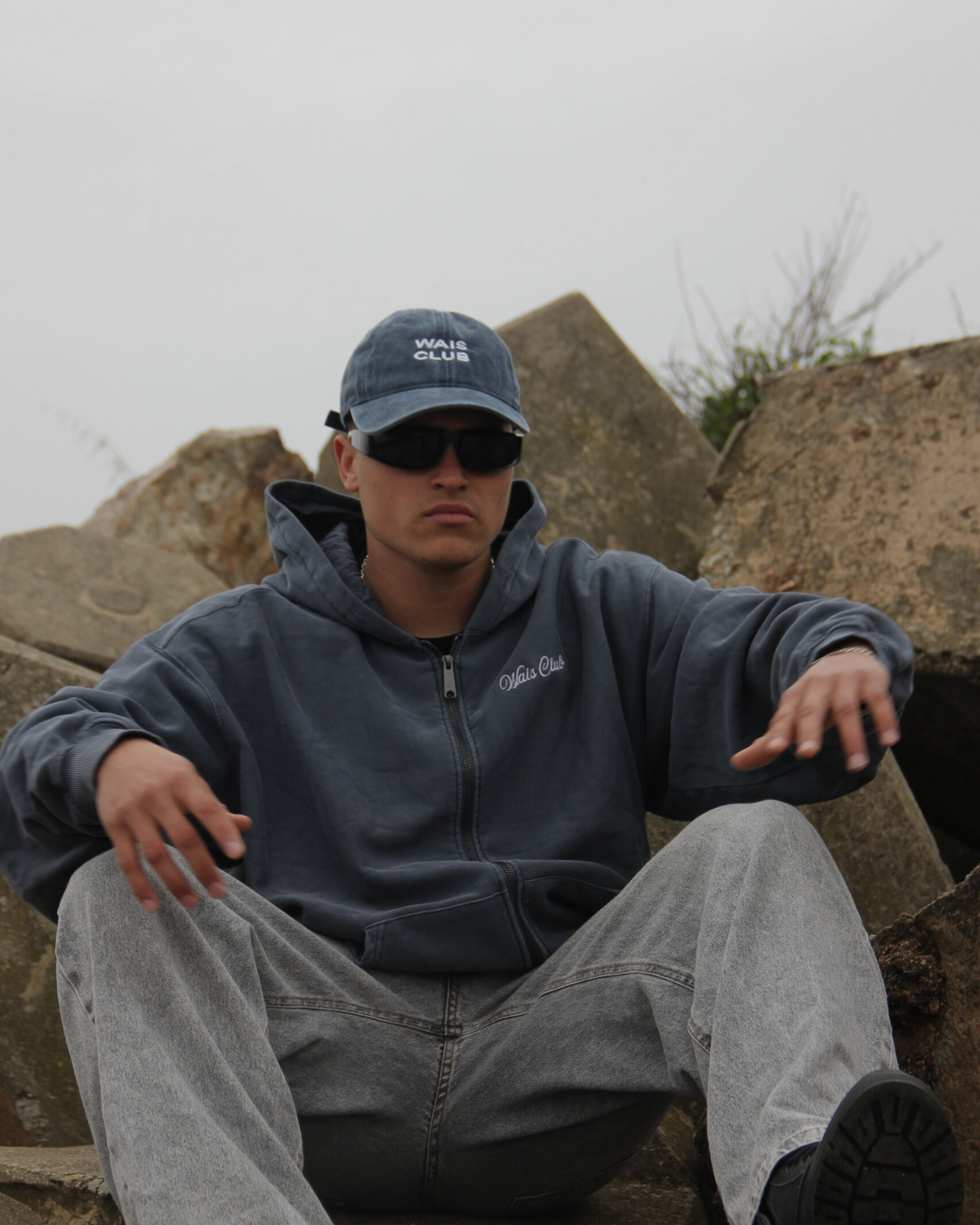 Campera oversize Blue washed