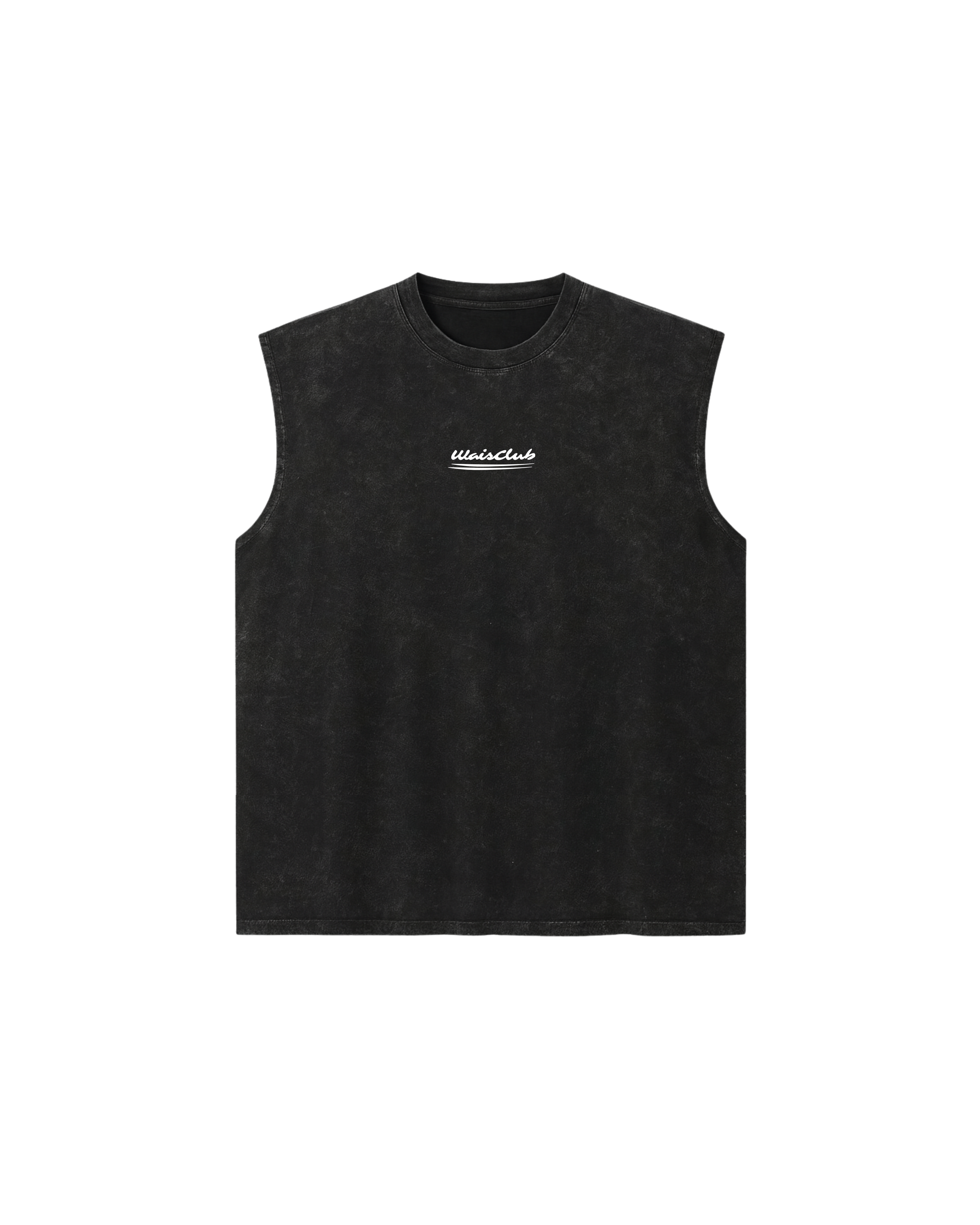MUSCULOSA BLACK WASHED EMBROIDERY