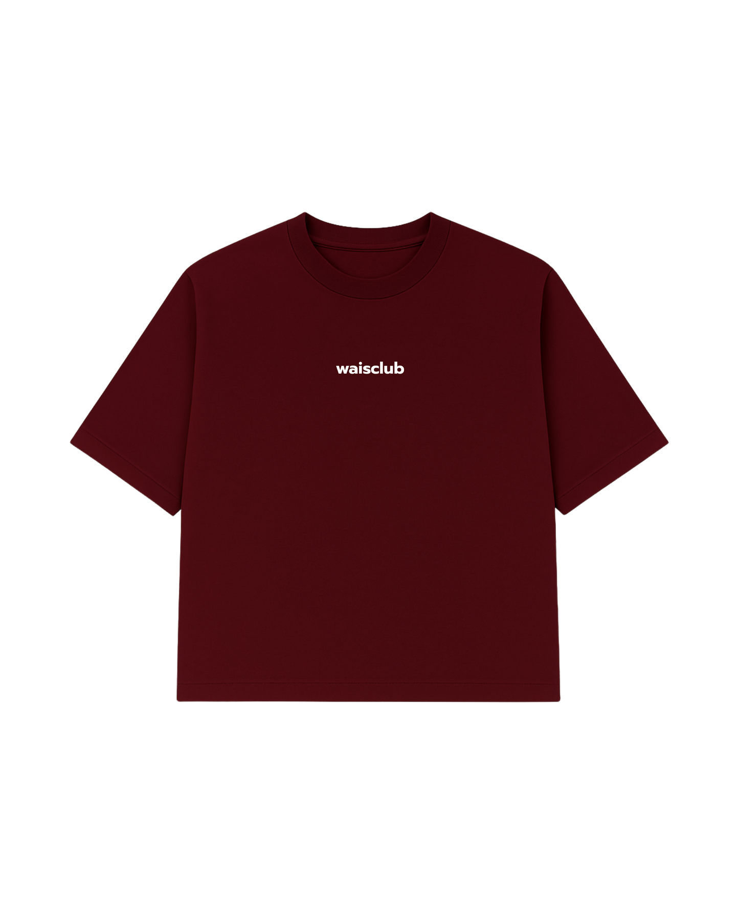 Remera Curved Wine Red