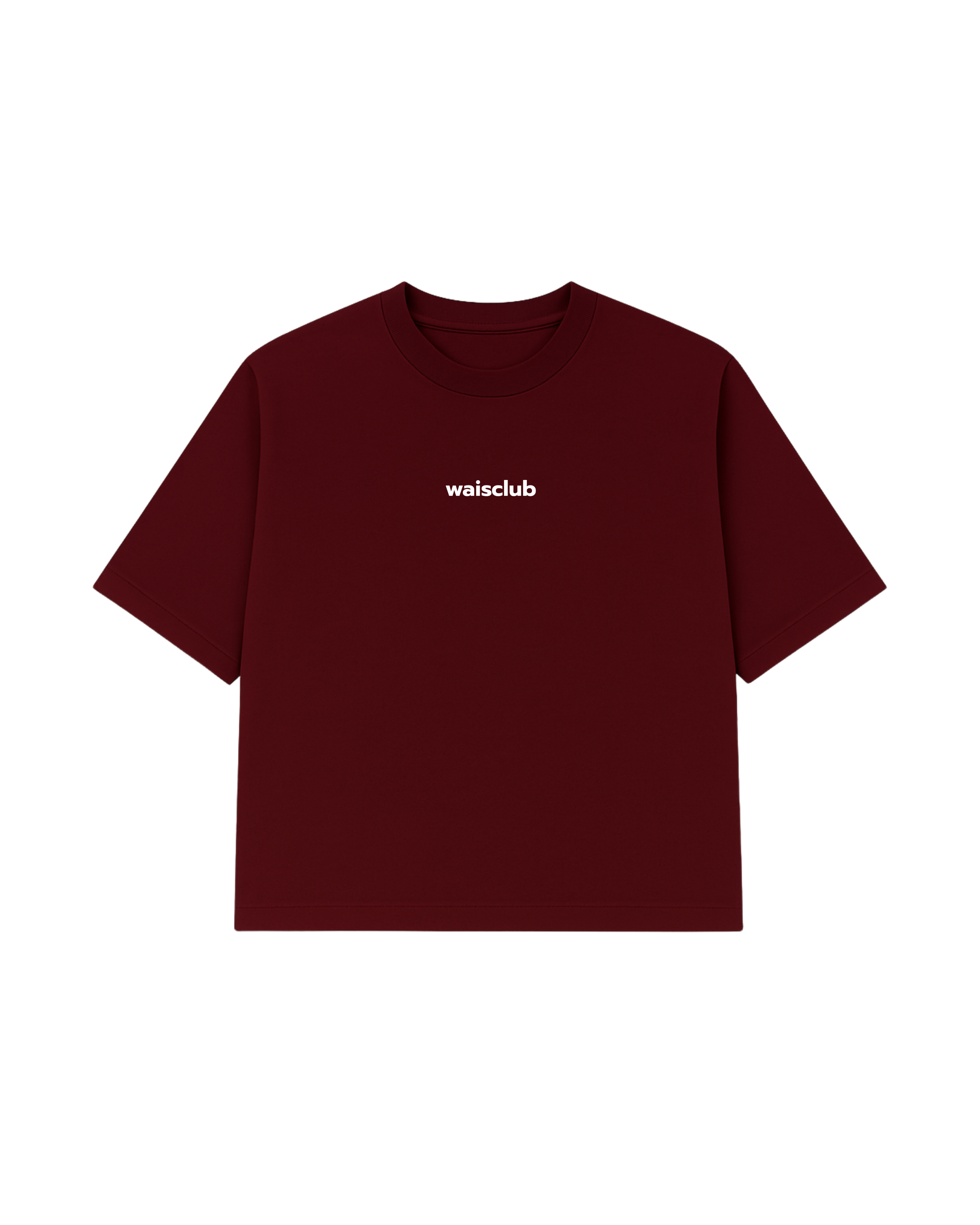 REMERA CURVED RED WINE