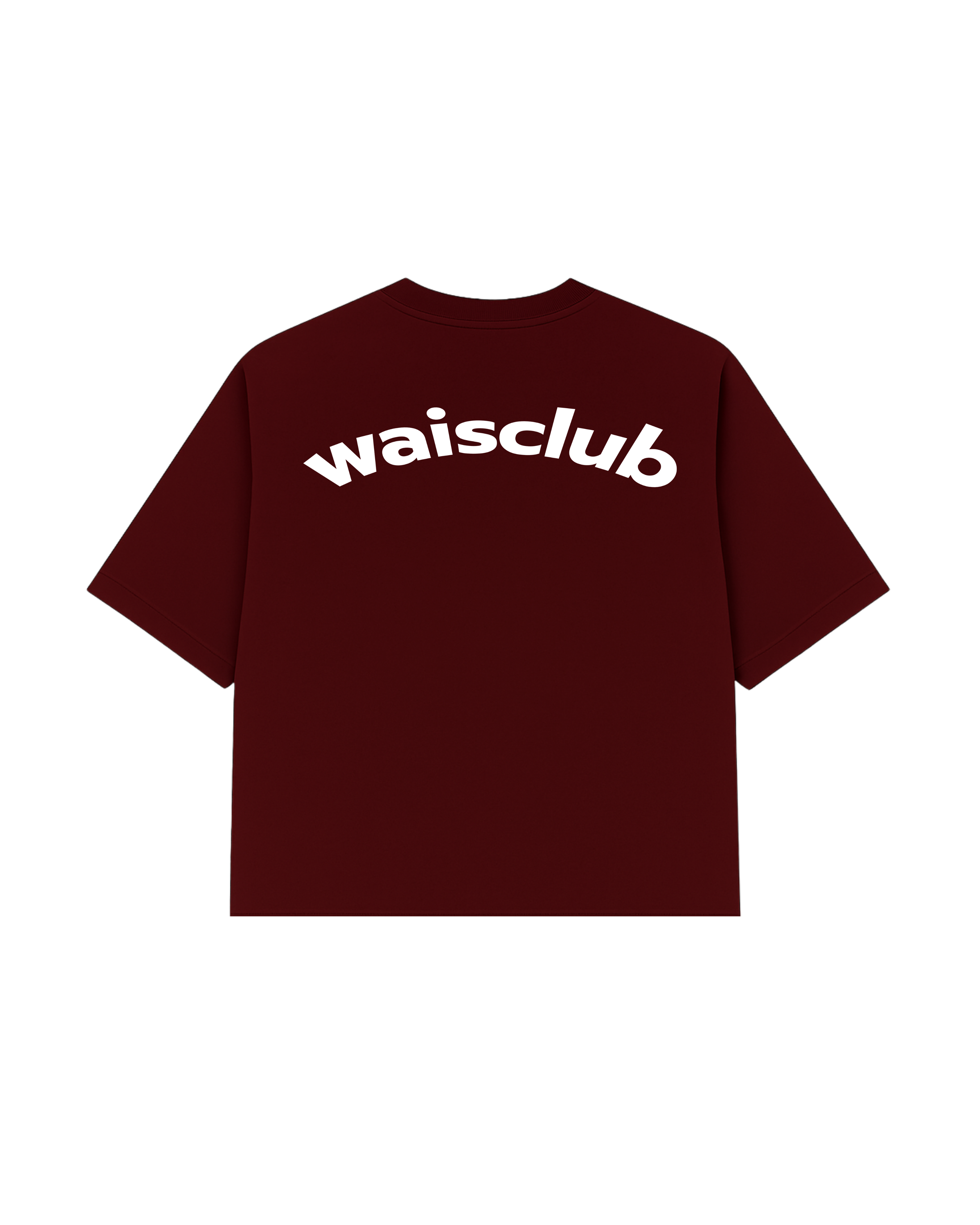 REMERA CURVED RED WINE