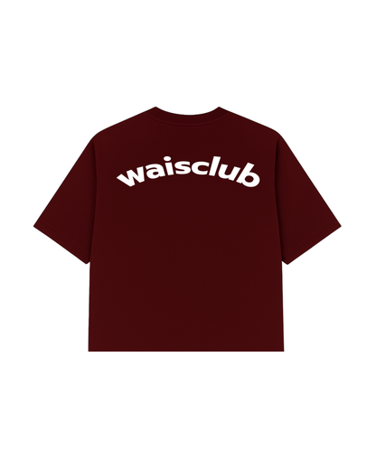 Remera Curved Wine Red