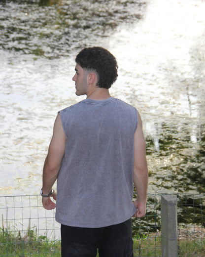 Musculosa grey washed