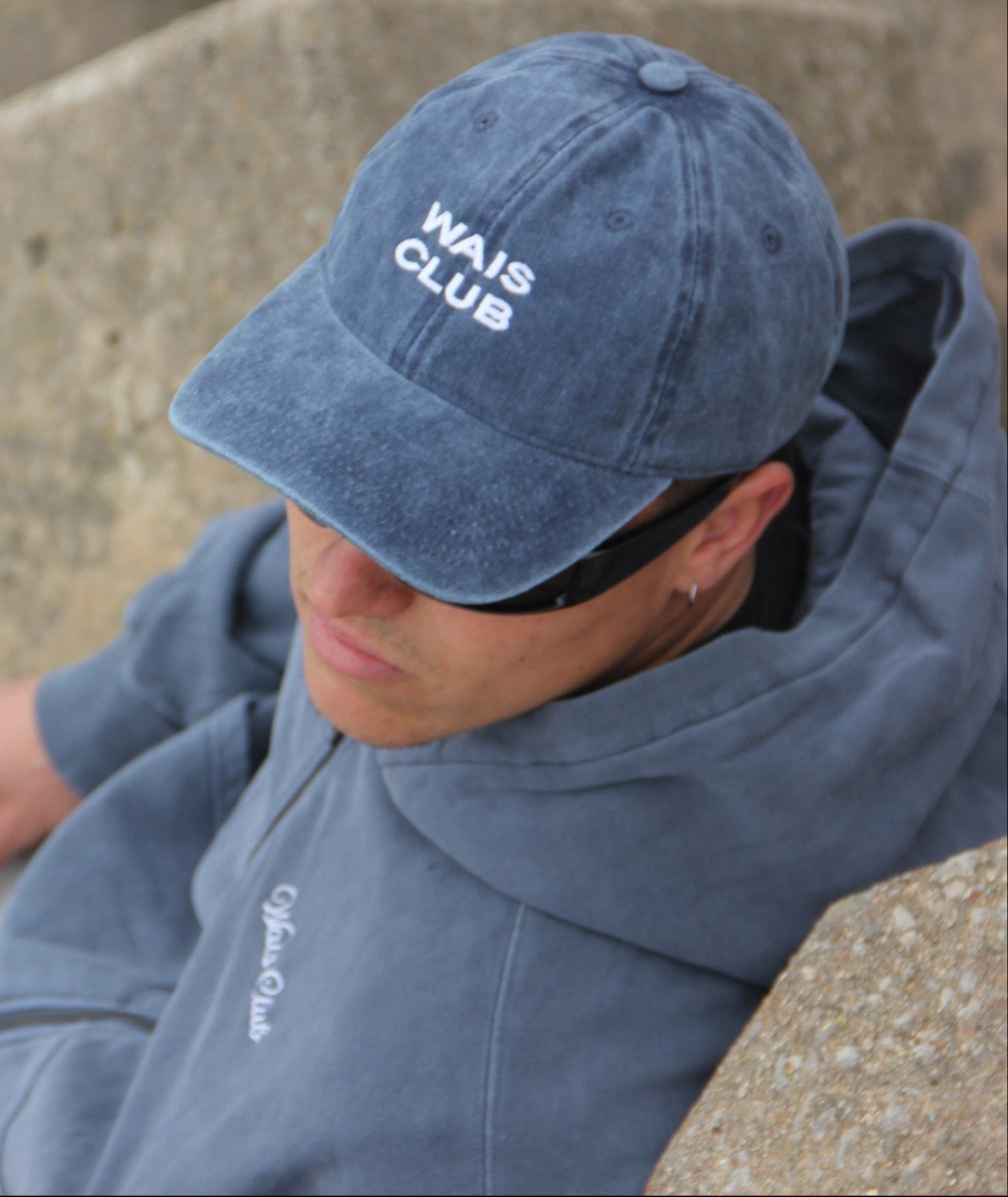 Gorro Classic azul washed