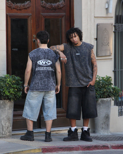 Musculosa Qualities Blue Washed