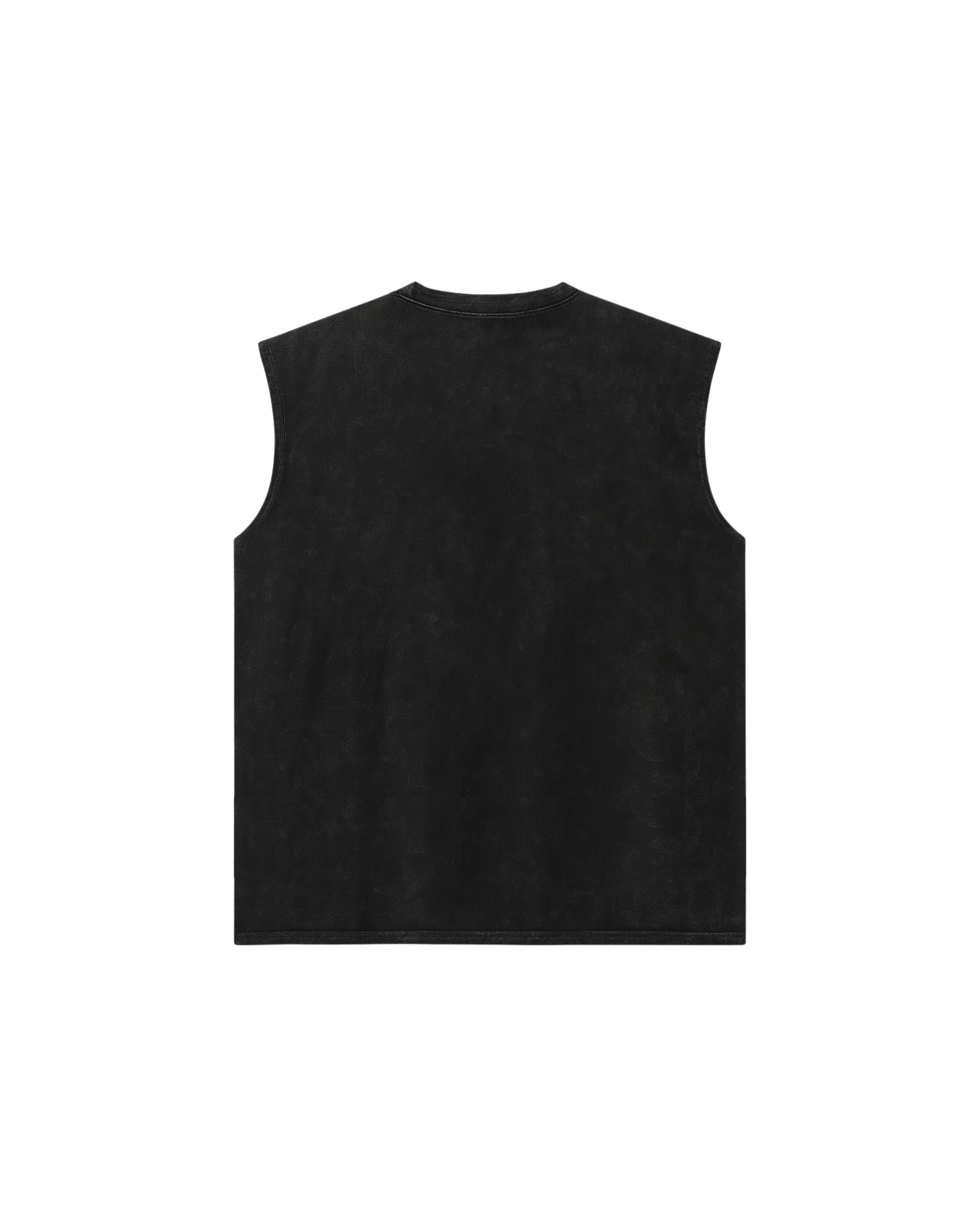 MUSCULOSA BLACK WASHED EMBROIDERY